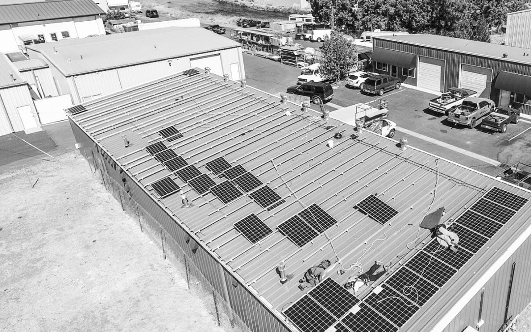 Advanced Energy Systems and Deschutes Growery team up to showcase new solar energy system.